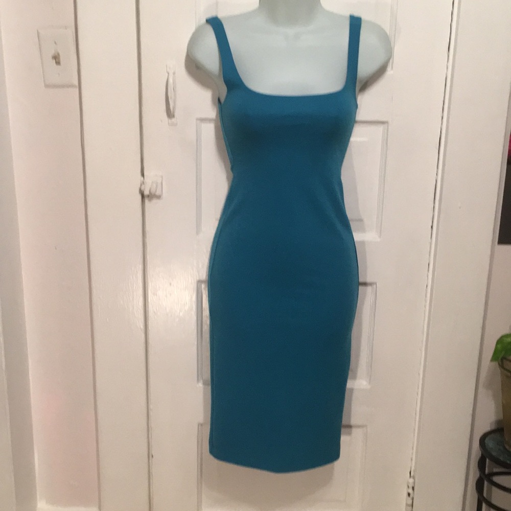 ZARA TEAL BLUE DRESS